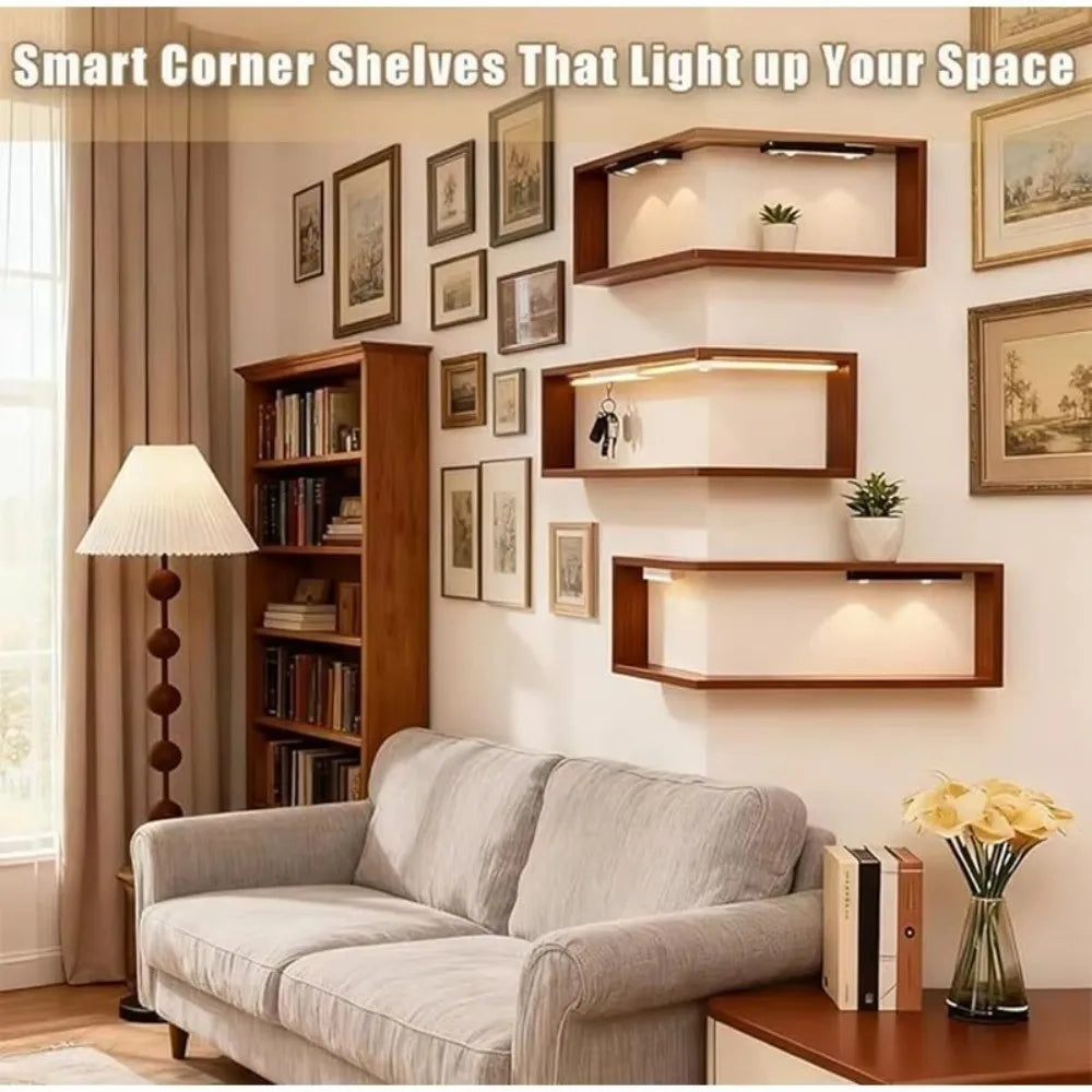 Corner Wall Floating Shelf