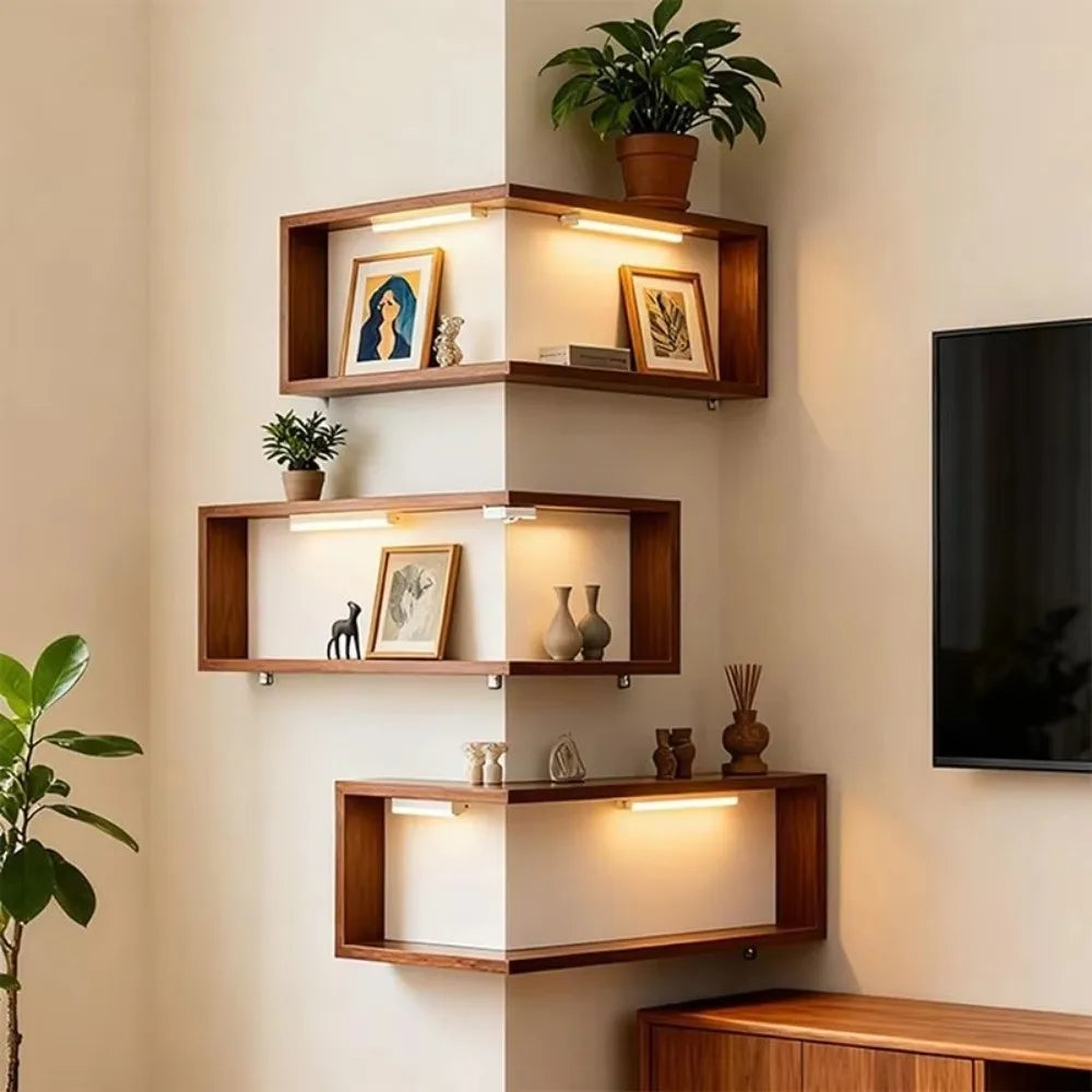 Corner Wall Floating Shelf
