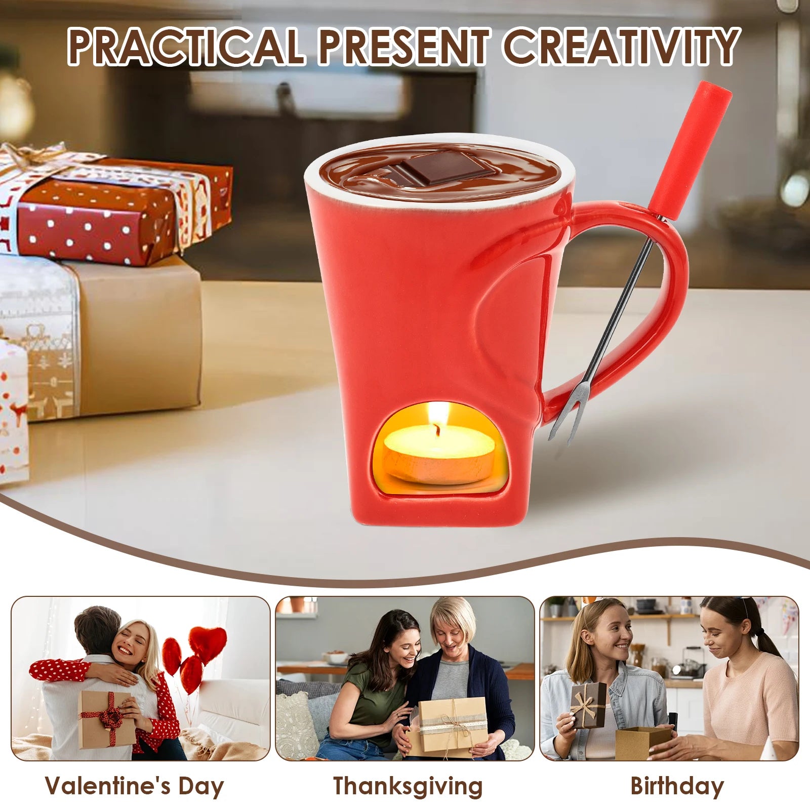 Chocolate Fondue for One