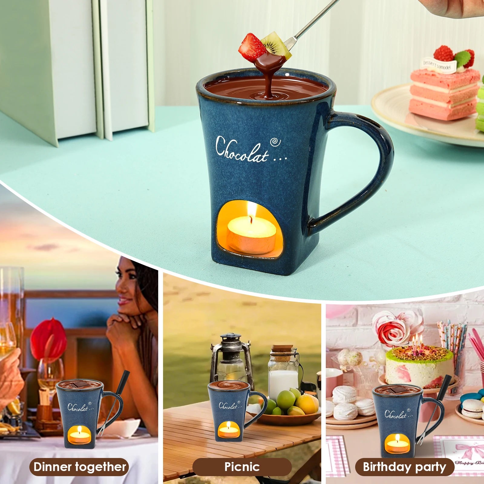 Chocolate Fondue for One