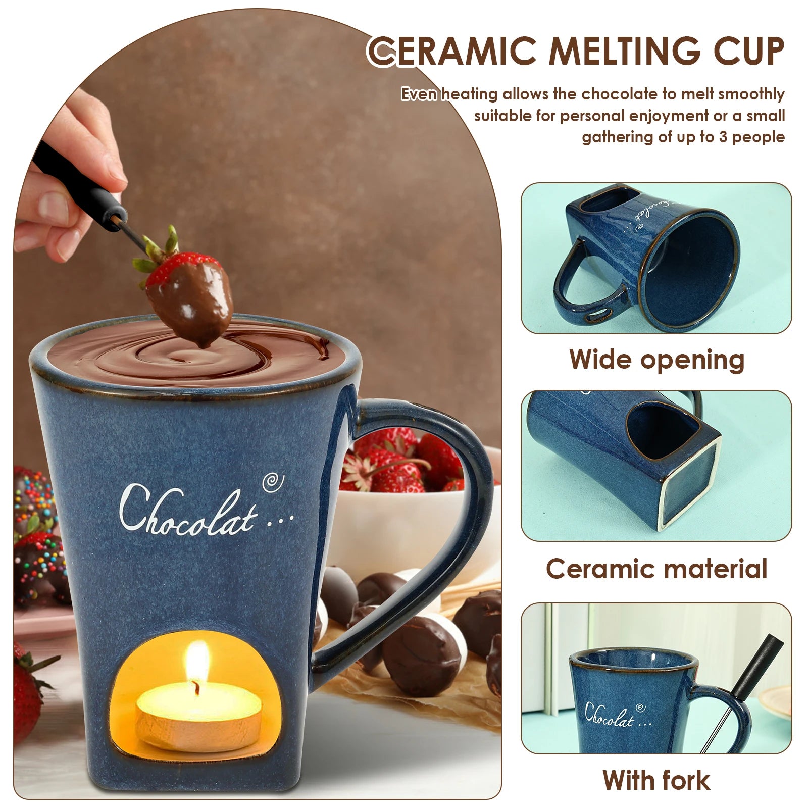 Chocolate Fondue for One