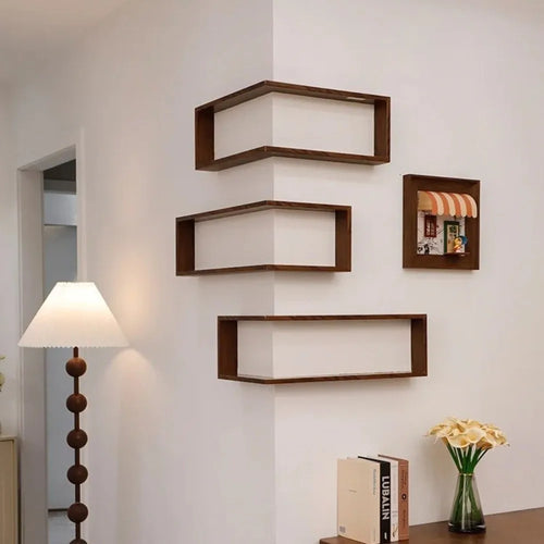 Corner Wall Floating Shelf
